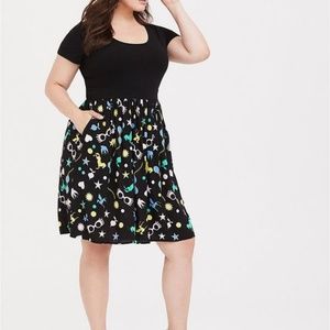 Torrid Harry Potter Luna Lovegood Skater Dress Sz3